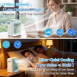 Portable Air Conditioner Cooling Fan, Mini Air Conditioning Unit Quiet 3 Wind Sp