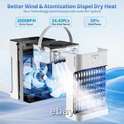 Portable Air Conditioner Cooling Fan, Mini Air Conditioning Unit with 1100ml Tan