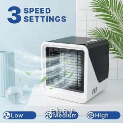 Portable Air Conditioner, Mini Air Conditioning Unit With 3 Speeds 7 Colors, 3 I