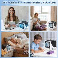 Portable Air Conditioner, Mini Air Conditioning Unit With 3 Speeds 7 Colors, 3 I