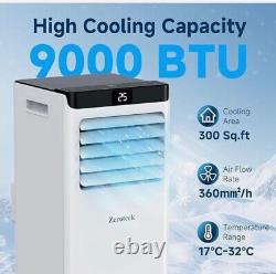 Portable Air Conditioning Unit 9000 BTU, 2024 Upgraded Fast Cooling Conditioner