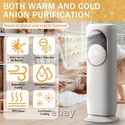 Portable Air Conditioning Unit Fan Cooling & Heating Humidifier Purifier +Remote