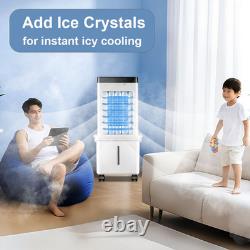 Portable Air Cooler 3 Speed Air Conditioning Unit Humidifier Oscillating Fan 12L