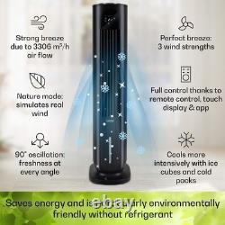 Portable Air Cooler Humidifier Conditioning Fan Purifier Ice Chiller Remote 85 W