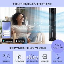 Portable Air Cooler Humidifier Conditioning Fan Purifier Ice Chiller Remote 85 W
