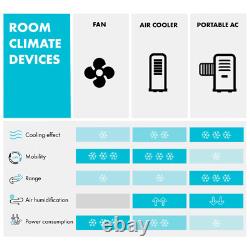 Portable Air Cooler Humidifier Conditioning Fan Purifier Ice Chiller Remote 85 W