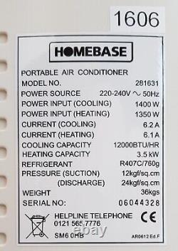 Powerful 3-in-1 12000BTU Portable Air-Conditioning-Dehumidifier-Heater Homebase