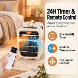 Quiet Portable Air Conditioner Heater and Cooler 4-in-1 Mobile AC Unit Camping