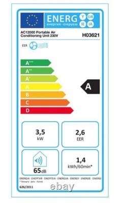 Rhino AC12000 Portable Air Conditioning Unit 3in1 240V Cooling Dehumidifier Fan