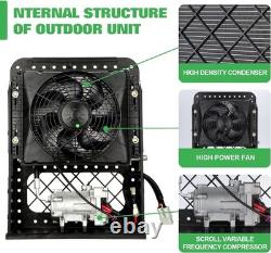 Treeligo 12V Electric Cool Split Air Conditioner Silent AC Kit For Pickup Truck