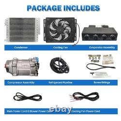Treeligo 12V Electric Cooling Universal Underdash Air Conditioner Auto A/C USA