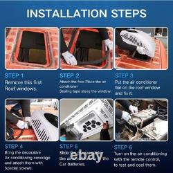 Treeligo 12V Rooftop Air Conditioner Electric AC Kit Unit For Caravan RV Camper