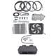 Universal 12V Electric Cooling & Heating A/C Complete Kit Underdash Installation