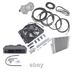 Universal 12V Electric Cooling & Heating A/C Complete Kit Underdash Installation