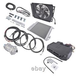 Universal 12V Electric Cooling & Heating A/C Complete Kit Underdash Installation