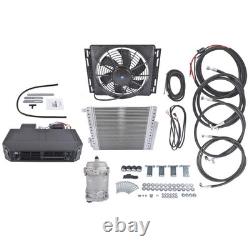 Universal 12V Electric Cooling & Heating A/C Complete Kit Underdash Installation