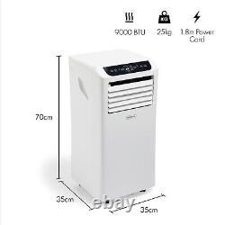 VonHaus Air Conditioner 9000BTU Portable Air Conditioning Unit & Remote Control