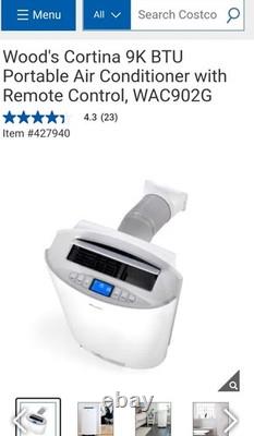 Woods Cortina 9K BTU Portable Air Conditioning Unit & Remote, WAC902G 5178-1-AE