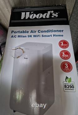 Woods Wi-Fi AC Milan 9K Air Conditioning Unit whit Remote & Timer Boxed